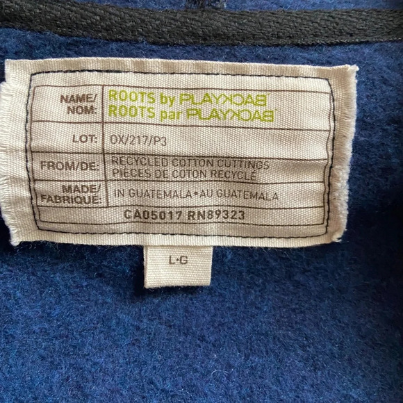Roots  by playback recycled cotton full zip hoodie Sz M - Picture 7 of 11